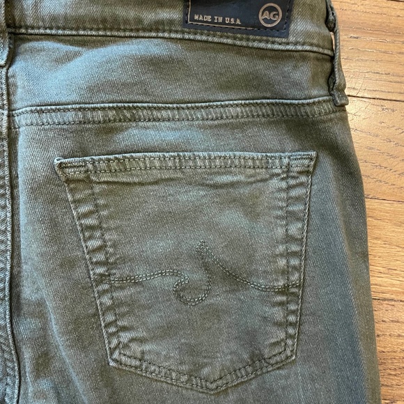 AG Adriano Goldschmied The Legging Super Skinny Green Jean Size 26 - Picture 6 of 8